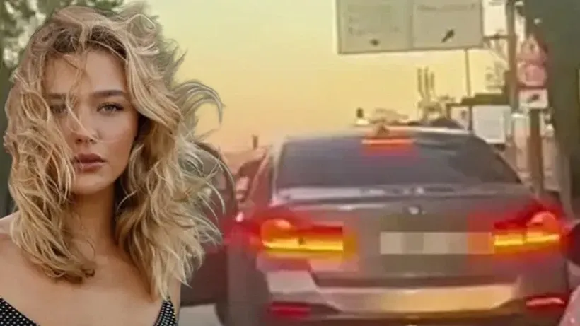 Melisa Döngel'e trafikte silahlı tehdit! Korku dolu anlar kamerada